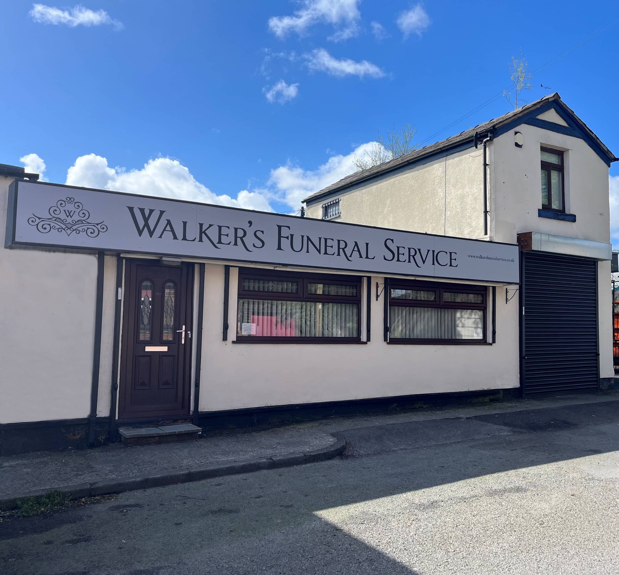 Walkers Funeral Service Wigan branch exterior funeral home building